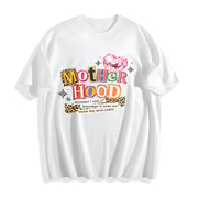 ✊🏾 Mom's MotherHood Cotton T-Shirt in White