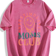 Overstimulated Moms Club Vintage Washed T-Shirt in Red