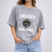 Project Hail Mary vintage washed oversized T-shirt in Gray