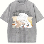 Michelob Ultra Black Lab Duck Hunting Vintage Washed T-Shirt in Gray