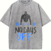 No Days Off Vintage Washed T-Shirt in Gray