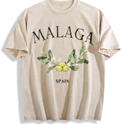 Mexican Heritage Latino Vintage Washed T-Shirt in Beige