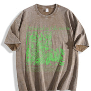 Philodendron Gloriosum Vintage Washed T-Shirt in Brown