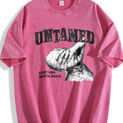 Untamed Legends Never Fold Vintage Washed T-Shirt in Red