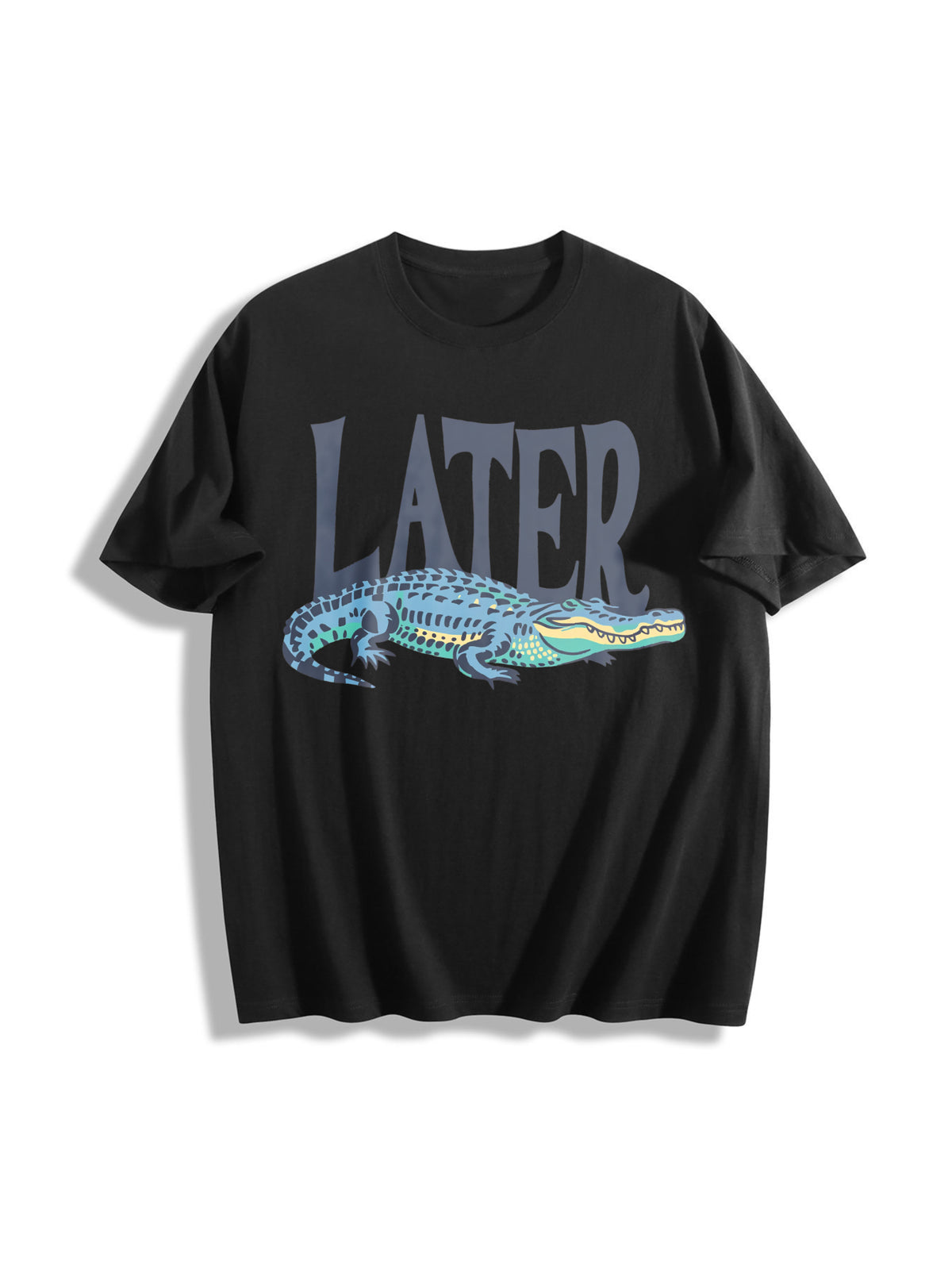 Later Gator T 90s Cotton T-Shirt in Black