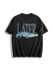Later Gator T 90s Cotton T-Shirt in Black