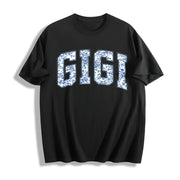 Floral Gigi for Gigi Cotton T-Shirt in Black