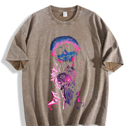 Jujutsu Kaisen – Gojo Satoru x Ryomen Sukuna Wash vintage washed oversized T-shirt in Brown