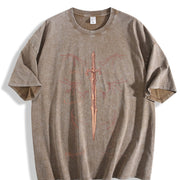 The Bat Boys Acotar The Bat Boys The Night Court vintage washed oversized T-shirt in Brown