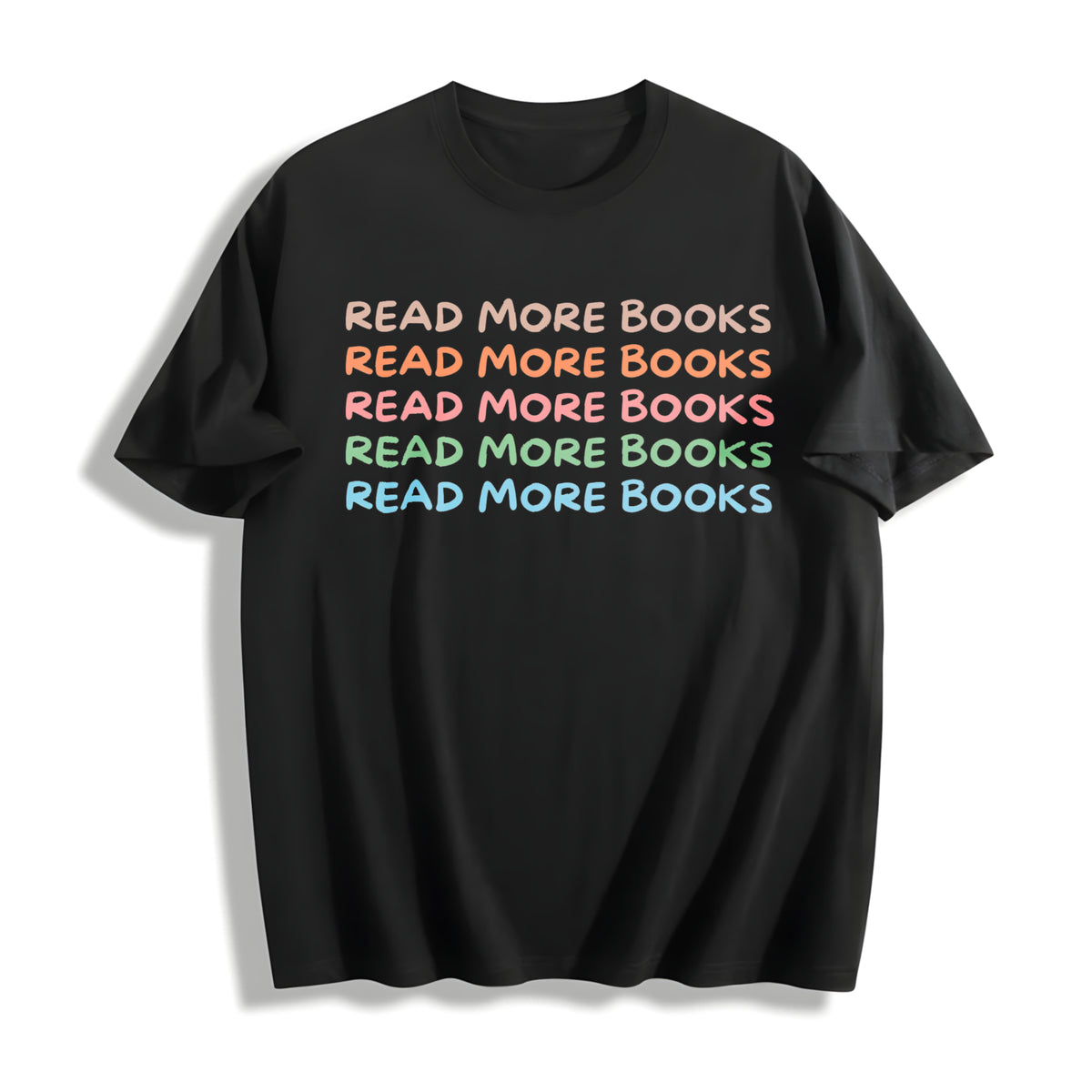 Read More Books Book Lover Cotton T-Shirt in Black