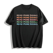 Read More Books Book Lover Cotton T-Shirt in Black