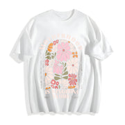 Motherhood Is the Kingdom of Work Cotton T-Shirt in White