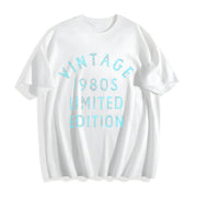 1980s 1980 Theme Classic for Ladies Cute Ladies Novelty Cotton T-Shirt in White