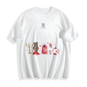 Fairy Tale Valentine Cotton T-Shirt in White