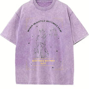 When Injustice Becomes Law Resistance Becomes Duty Vintage Washed T-Shirt in Purple