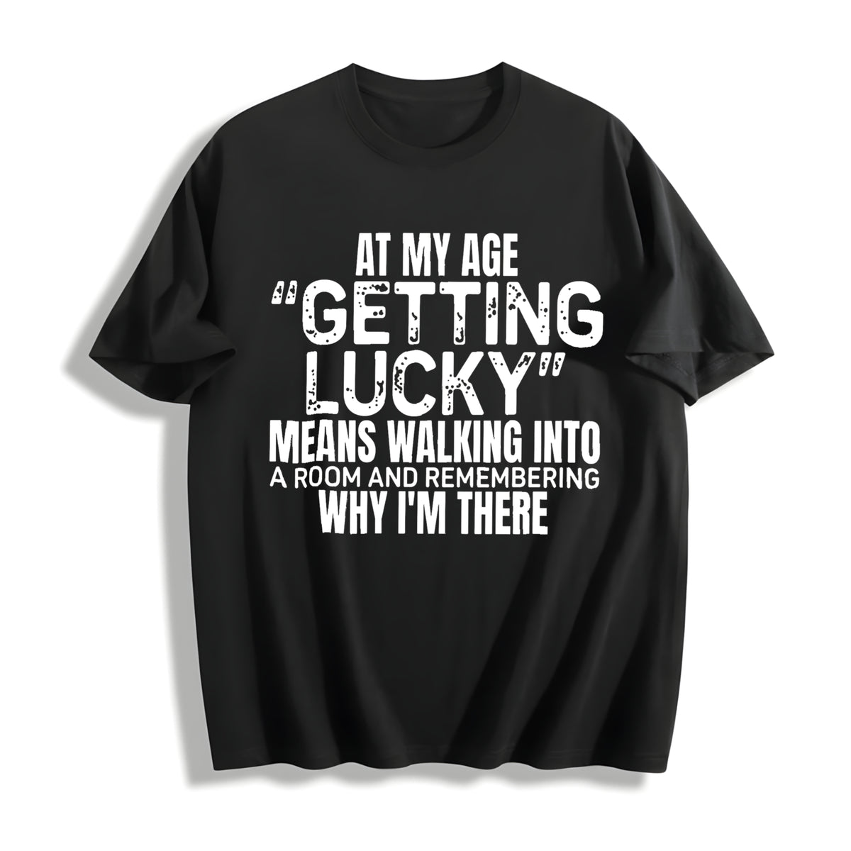 Sports Short-sleeved Cotton T-Shirt in Black