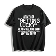 Sports Short-sleeved Cotton T-Shirt in Black