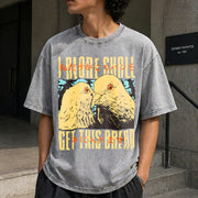 Get This Bread Pigeon Vintage Washed T-Shirt in Gray