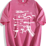 In Draco We Trust Vintage Washed T-Shirt in Red