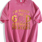 For the Urban Explorer Who Believes: I'm PROOF THAT GOD Vintage Washed T-Shirt in Red