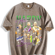 The Hardy Boyz Wrestling – WWE Legends – Jeff & Matt vintage washed oversized T-shirt in Brown