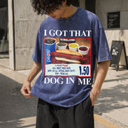 Got That Dog in Me Vintage Washed T-Shirt in Blue