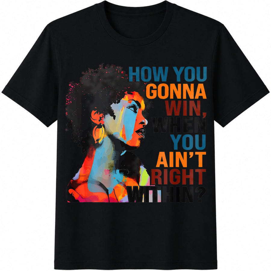 How You Gonna Win Lauryn Hill Cotton T-Shirt in Black