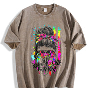 ZERO S GIVEN 25 vintage washed oversized T-shirt in Brown