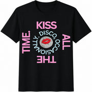 Kiss Disco All the Time Cotton T-Shirt in Black