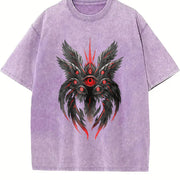 Be Not Afraid Seraphim Angel Biblical Guardian Angel With vintage washed oversized T-shirt in Purple