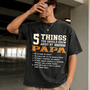 5 Things You Should Know About My Papa Vintage Washed T-Shirt in Black