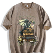 Short-sleeve for Seasons Vintage Washed T-Shirt in Brown