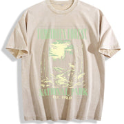 Forbidden Forest Bookish Vintage Washed T-Shirt in Beige