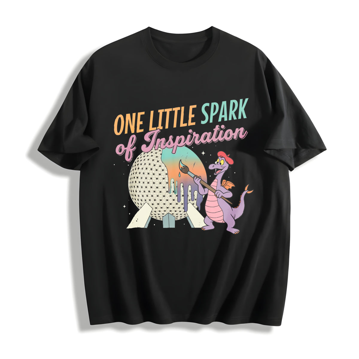 One Little Spark Festival of the Arts Cotton T-Shirt in Black