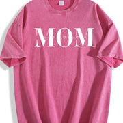 Custom Mom Personalized Mama Vintage Washed T-Shirt in Red