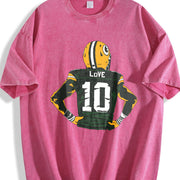 Roll with the Packers Vintage Washed T-Shirt in Red