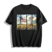 Christian America 250th Anniversary Cotton T-Shirt in Black