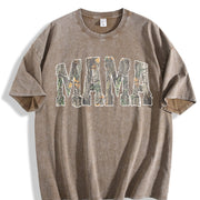 Hunting Mama Camo vintage washed oversized T-shirt in Brown