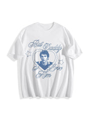 Ilya but Daddy I Love Cotton T-Shirt in White