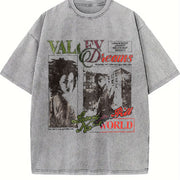 If I Ruled the World Vintage Washed T-Shirt in Gray