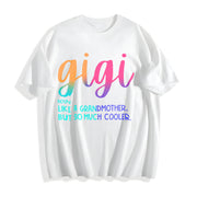 Gigi Alphabet Cotton T-Shirt in White