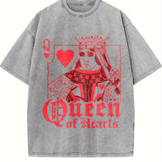 Distressed for Christmas & Attire Vintage Washed T-Shirt in Gray