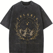 Court of Thorns and Roses Velaris Vintage Washed T-Shirt in Black