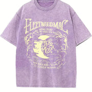 Moon vintage washed oversized T-shirt in Purple