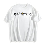 Fourth Wing Basgiath War College Cotton T-Shirt in White