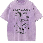 Mad Goose Vintage Washed T-Shirt in Purple