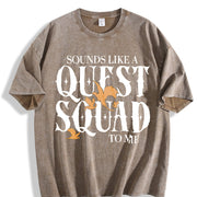 Basgiath War College Vintage Washed T-Shirt in Brown