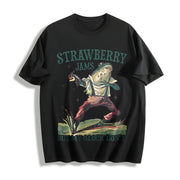 Strawberry Jams but My Don't Cotton T-Shirt in Black