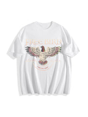Free Bird Old School Band Cotton T-Shirt in White