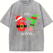 Six Seven Vintage Washed T-Shirt in Gray